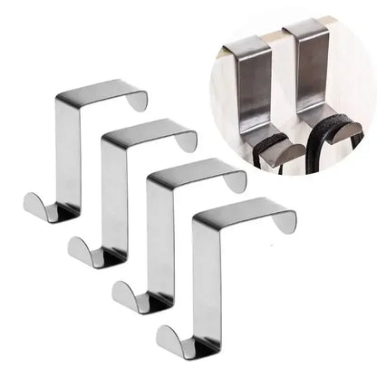 Z Shaped Stainless Steel Bathroom Cabinet Hook, Home Kitchen Accessories Organizer, Rear Hanger Keychain Coat Hook Tool