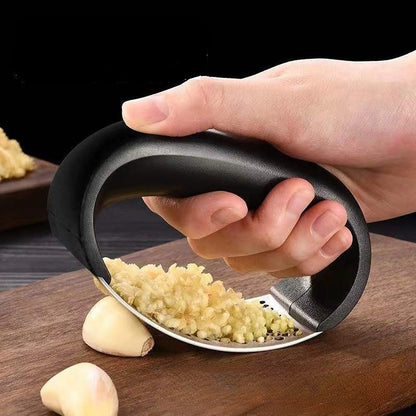 Manual Garlic Mincer, Stainless Steel Garlic Press Crusher, Chopping Garlic Tool, Kitchen Gadget for Vegetables