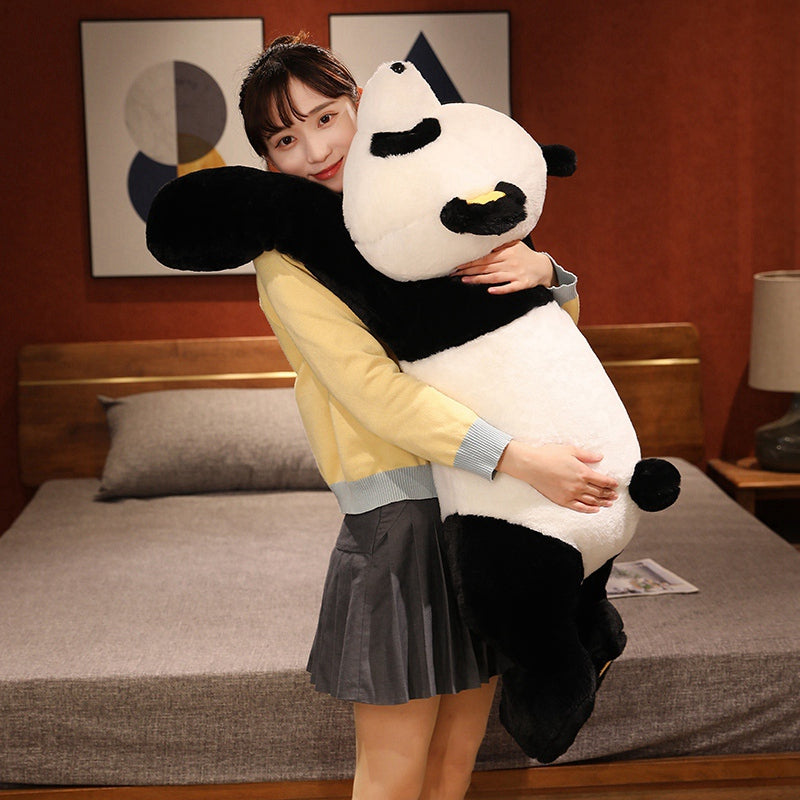 Cartoon Panda Plush, Soft Sleep Pillow, Giant Bear Stuffed Baby Doll, Birthday Christmas Gifts for Kids