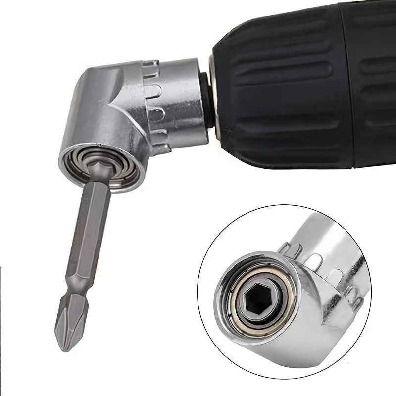 105 Degree Turning Screwdriver Joint Electric Drill Corner Attachment Tool 3