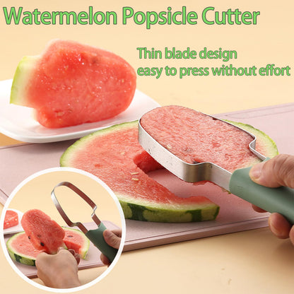 Watermelon Windmill Cutter Set, Summer Fruit Fork Knife Slicer, Stainless Steel Tool for Easy Cutting at Home