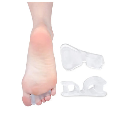 Two Hole Toe Separator Silicone Gel Straightener For Foot Care 3