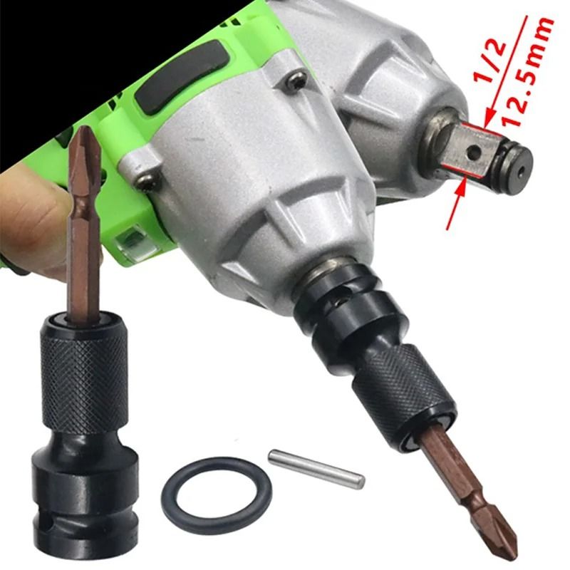 Quick Release Square To Hex Socket Adapter Converter 2