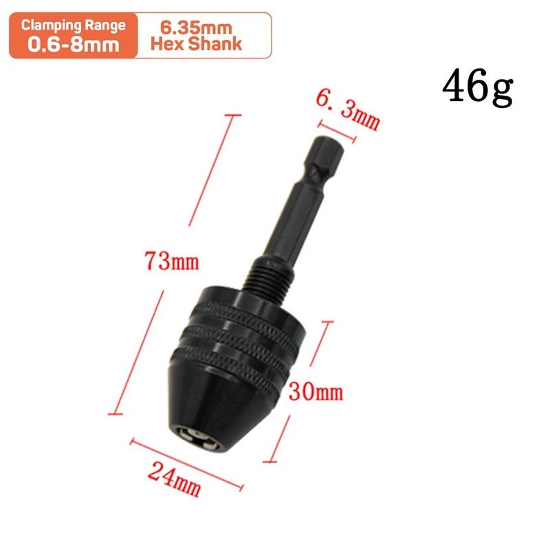 Quick Change Three Jaw Self Centering Drill Chuck Attachment 6