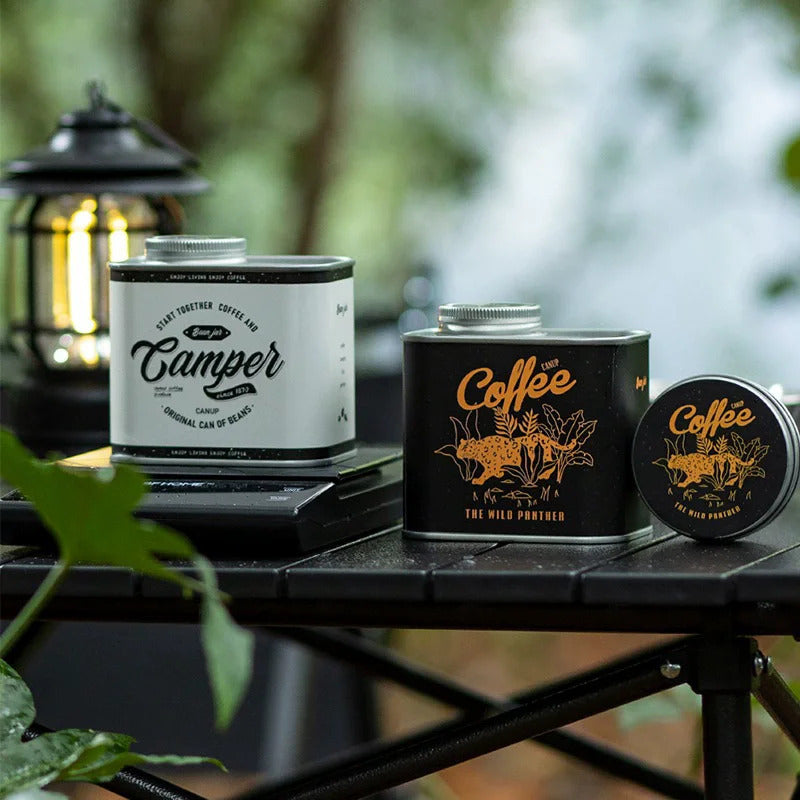 Household Kitchen Storage Jar, Sealed Coffee Bean Moisture Proof Jar, Outdoor Camping Fresh Keeping Coffee Jar
