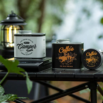 Household Kitchen Storage Jar, Sealed Coffee Bean Moisture Proof Jar, Outdoor Camping Fresh Keeping Coffee Jar