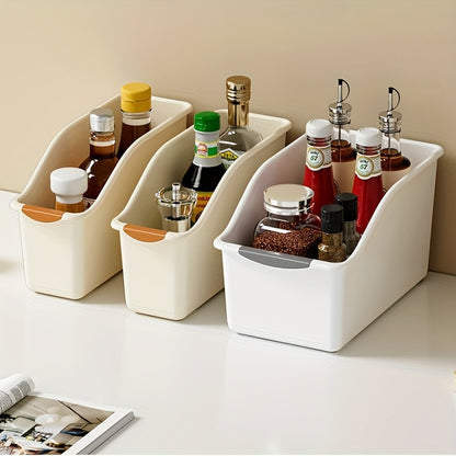Multipurpose Curved Plastic Storage Bins Household Organization Boxes For Cleaning Supplies Home Es 2