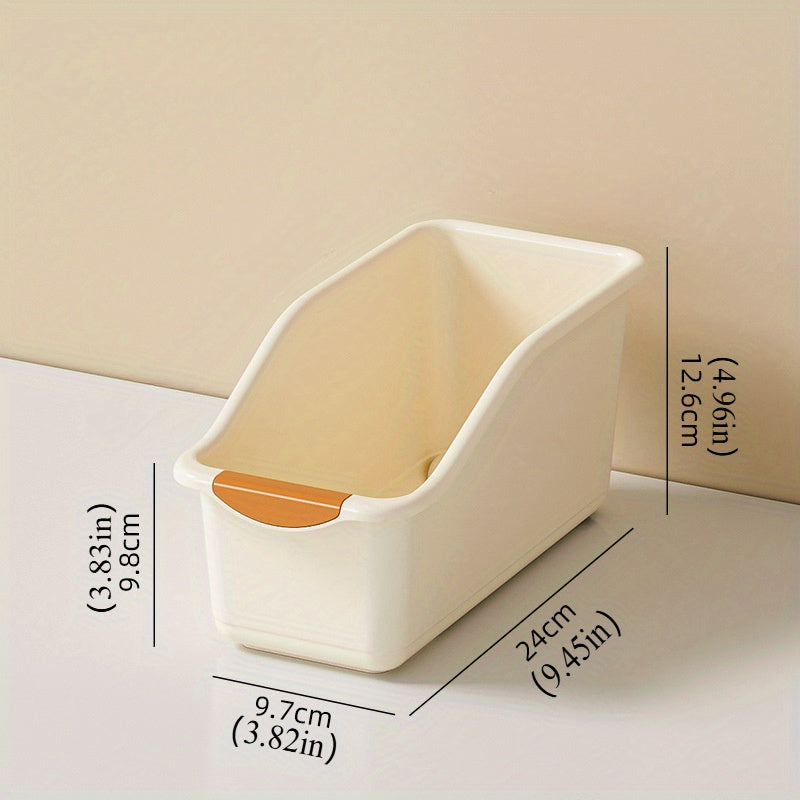 Multipurpose Curved Plastic Storage Bins Household Organization Boxes For Cleaning Supplies Home Es 4