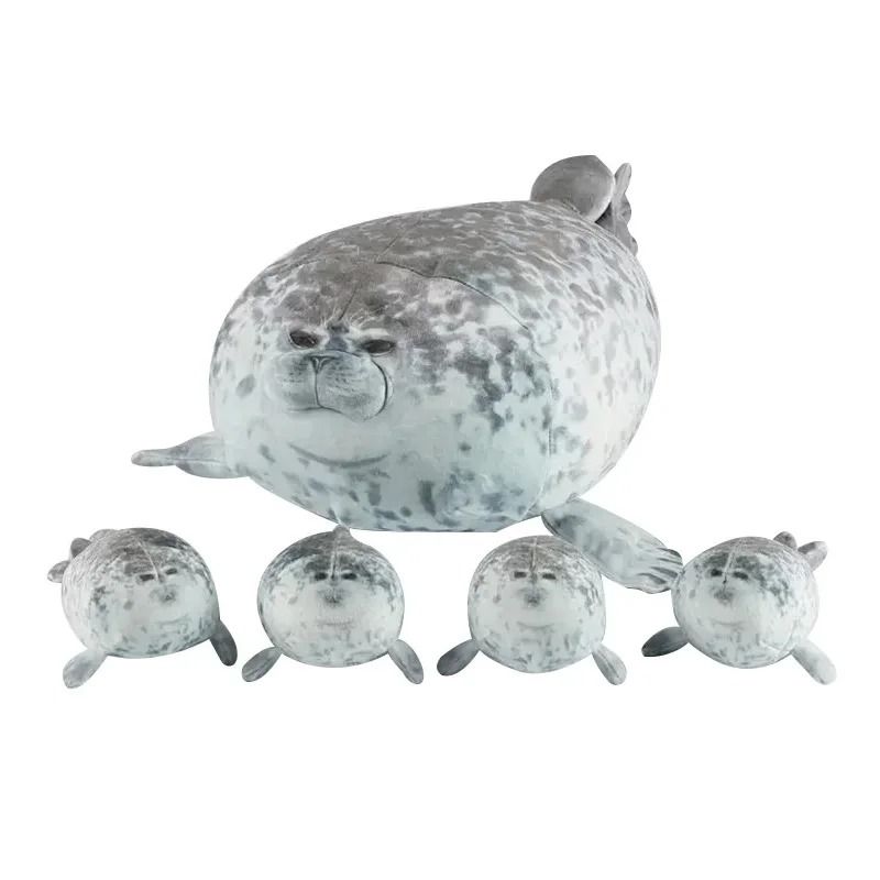 Mother And Baby Seal Plush Set With Zipper Pouch FivePiece Set 2