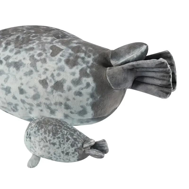 Mother And Baby Seal Plush Set With Zipper Pouch FivePiece Set 4