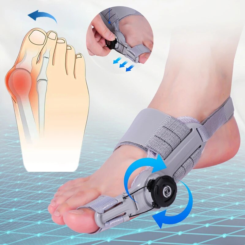 Rotatable Toe Separator Bunion Corrector Adjustable Pedicure Finger Toe Straightener