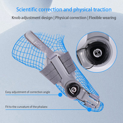 Rotatable Toe Separator Bunion Corrector Adjustable Pedicure Finger Toe Straightener