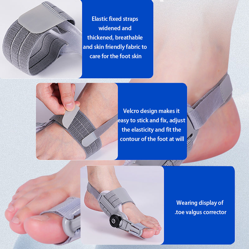 Rotatable Toe Separator Bunion Corrector Adjustable Pedicure Finger Toe Straightener