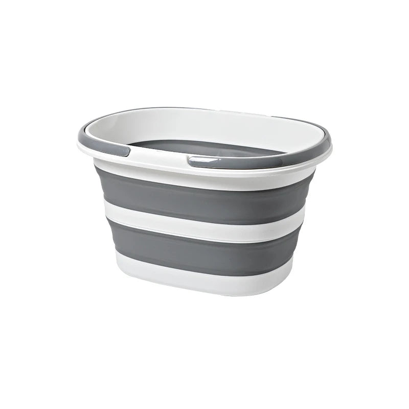Home Foldable Laundry Bucket Multipurpose Dirty Clothes Basket Portable Storage Mop Bucket Square D