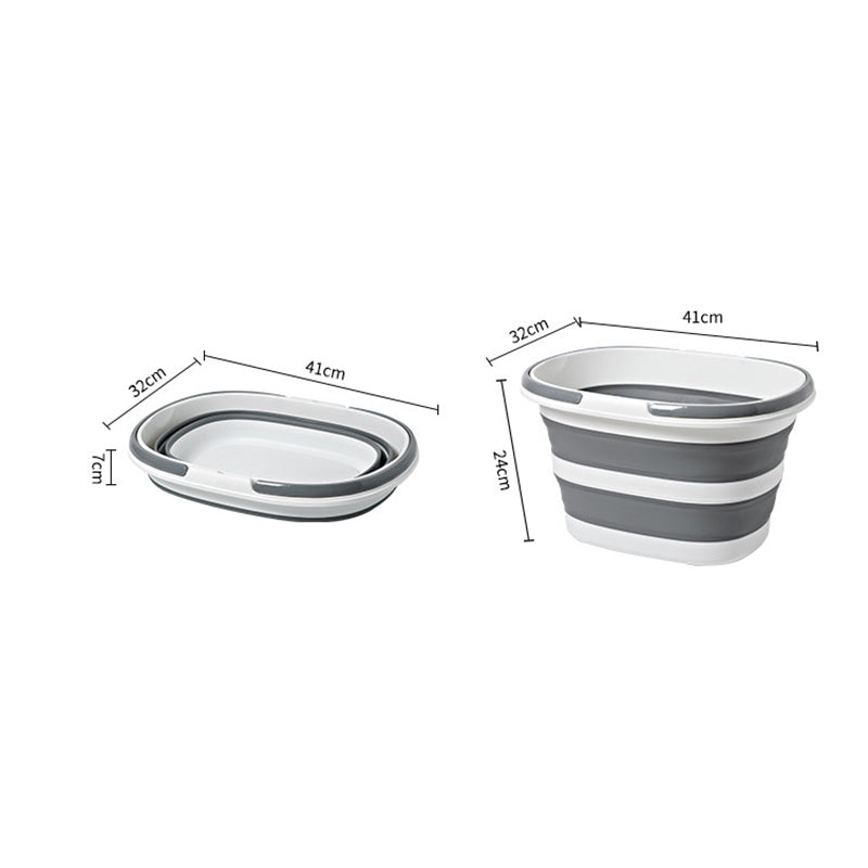 Home Foldable Laundry Bucket Multipurpose Dirty Clothes Basket Portable Storage Mop Bucket Square D