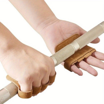Non-Slip Fitness Gloves for Pull-Ups, Wear-Resistant Grip, Multi-Color Cowhide Leather Palm Protection