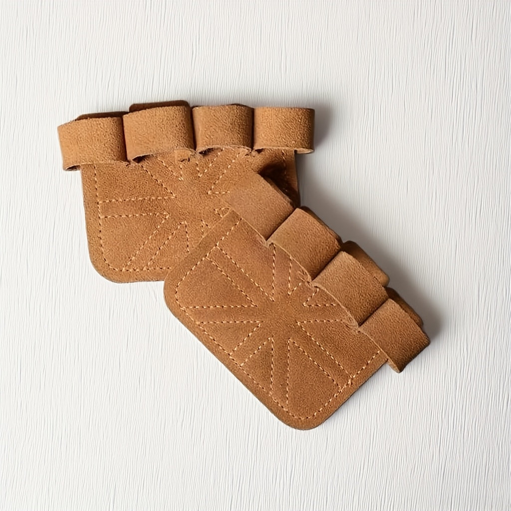 Non-Slip Fitness Gloves for Pull-Ups, Wear-Resistant Grip, Multi-Color Cowhide Leather Palm Protection