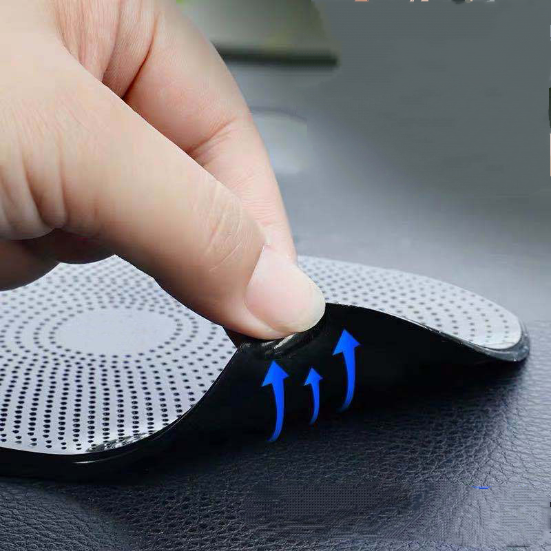 Sticky Dash Pad, Silicone Car Non-Slip Mat, Anti-Slip Mobile Holder, Dashboard Adhesive, Black