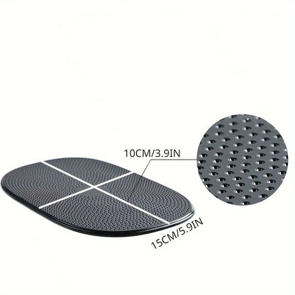 Sticky Dash Pad, Silicone Car Non-Slip Mat, Anti-Slip Mobile Holder, Dashboard Adhesive, Black