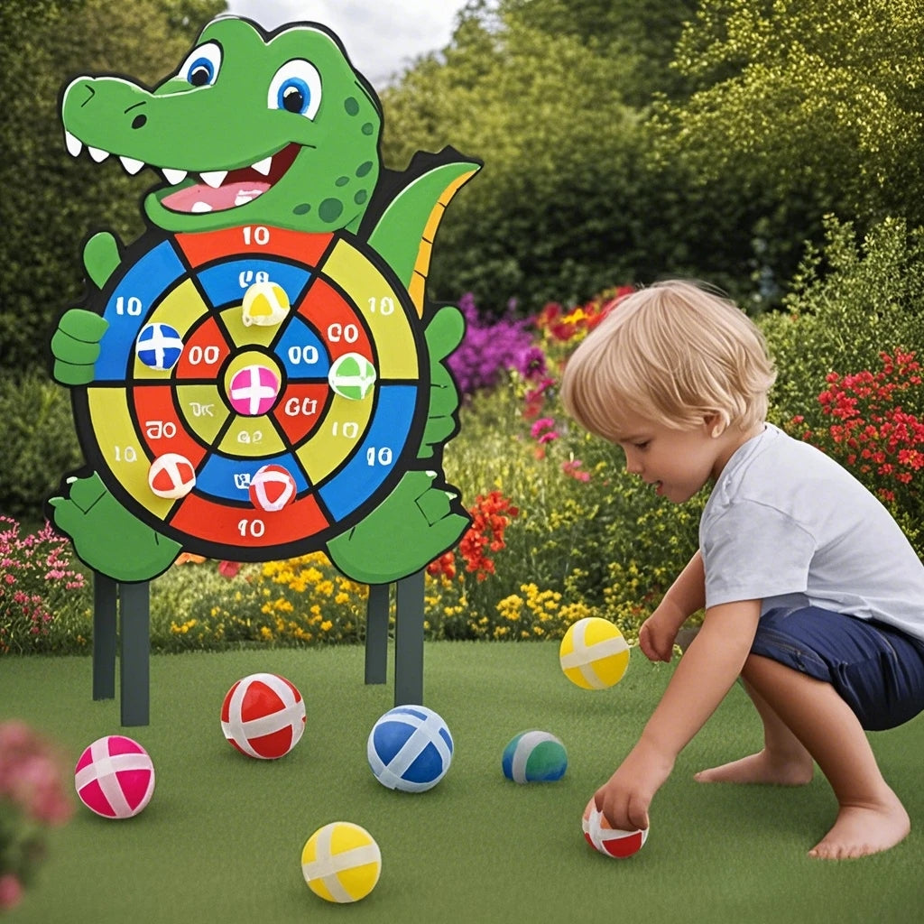 Sticky Ball Dart Board Kids Toy For Indoor Sports Montessori Educational Games For Children Baby To 1