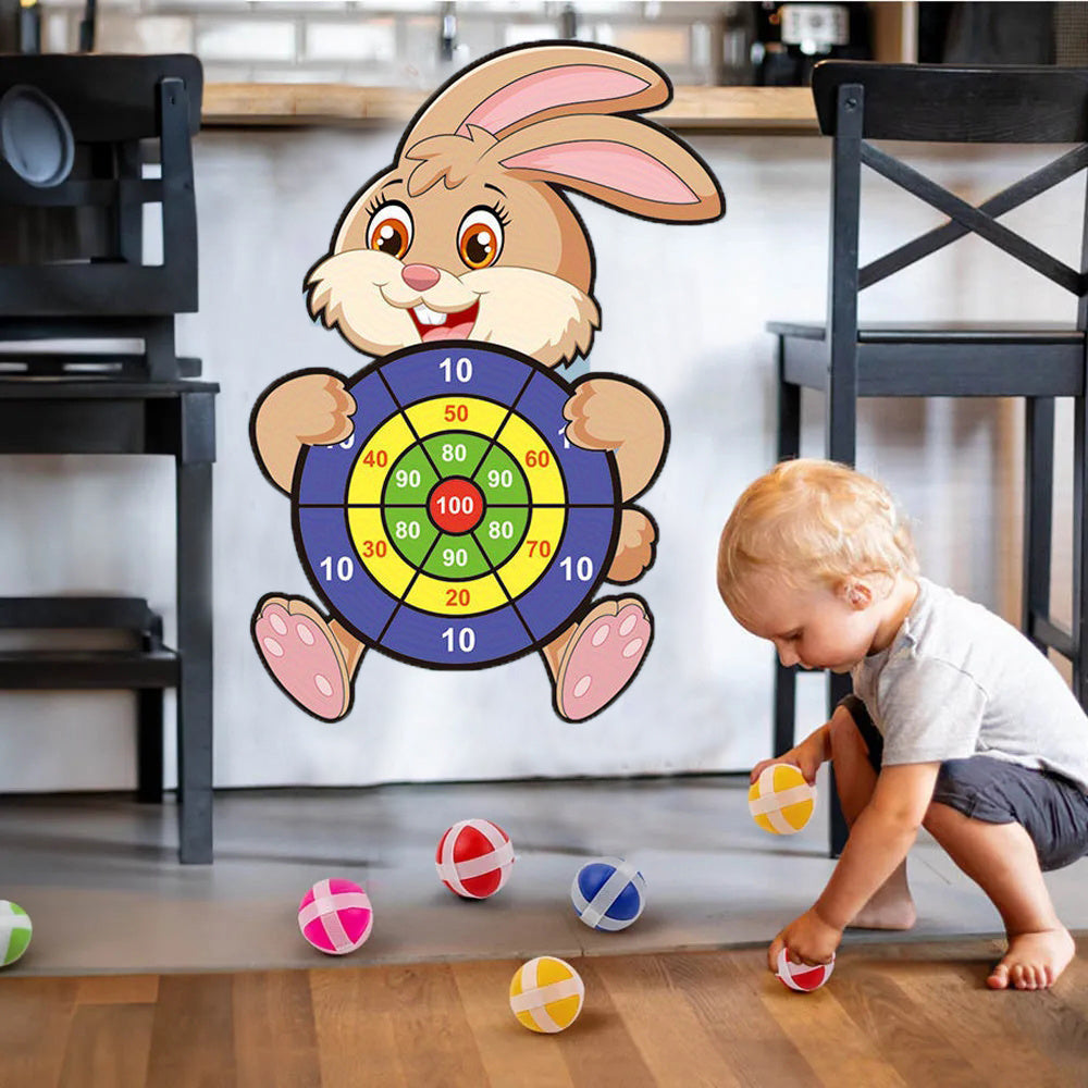 Sticky Ball Dart Board, Kids Toy for Indoor Sports, Montessori Educational Games for Children, Baby Toy Gift