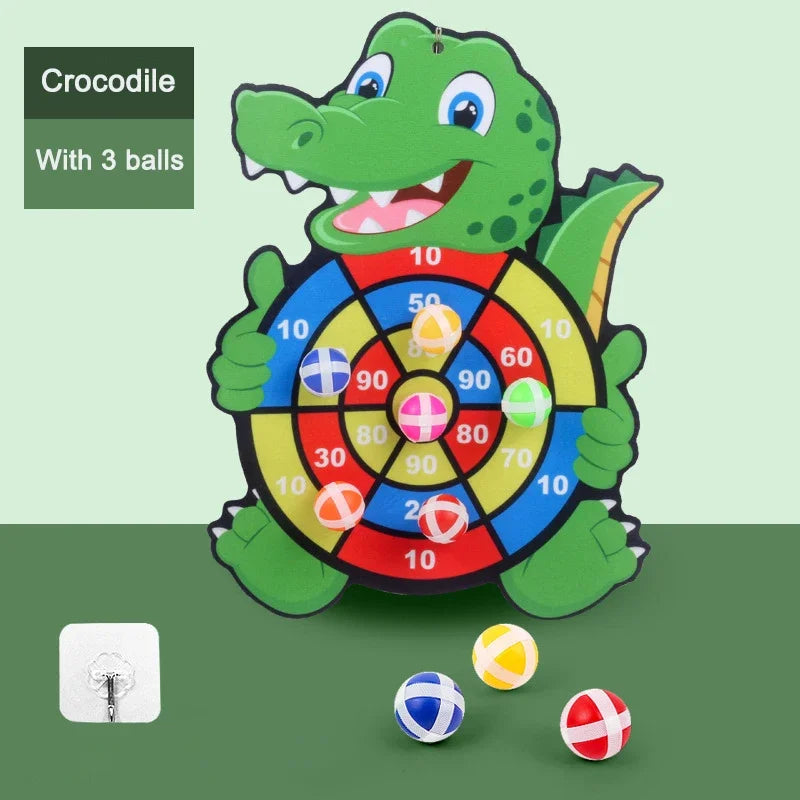 Sticky Ball Dart Board Kids Toy For Indoor Sports Montessori Educational Games For Children Baby To 4