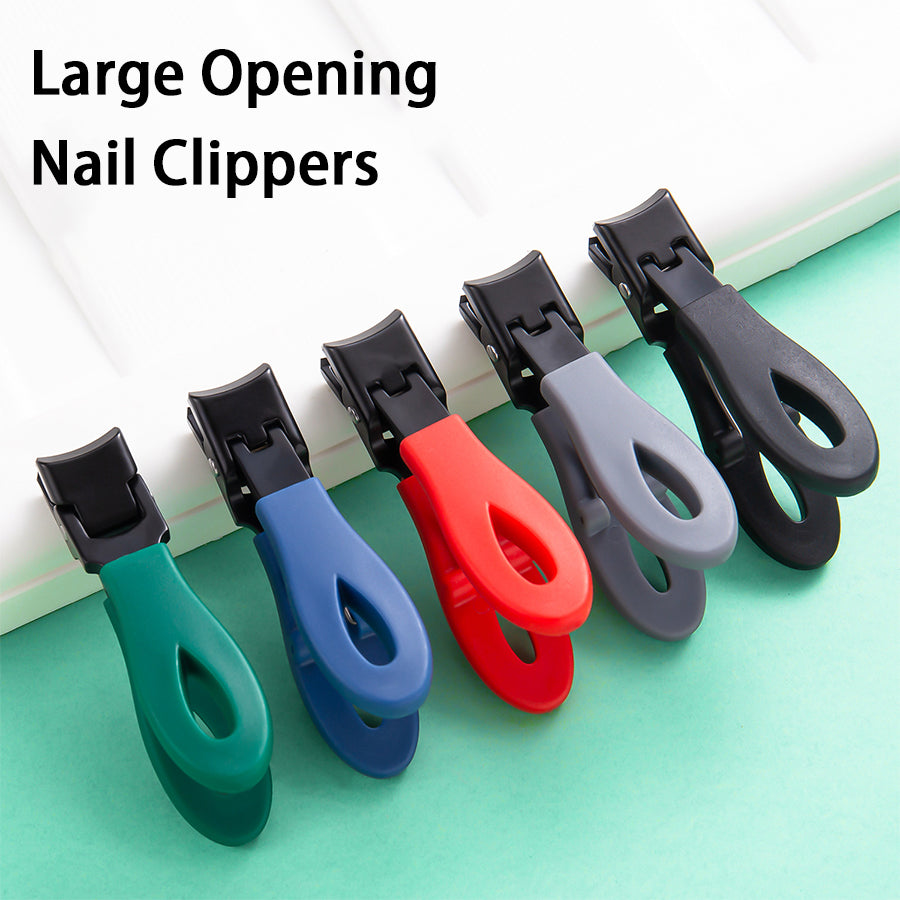 Stainless Steel Portable Nail Clippers Anti Splash Toe Nail Clippers Wide Jaw Opening For Adult Thi 1