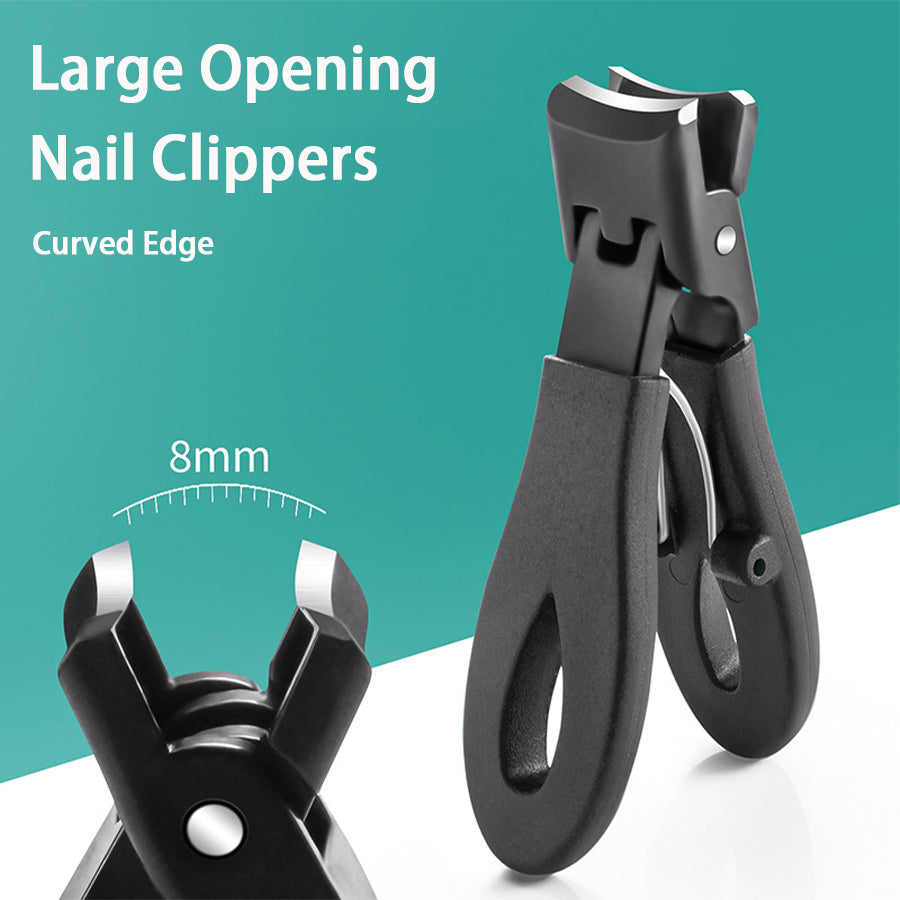 Stainless Steel Portable Nail Clippers Anti Splash Toe Nail Clippers Wide Jaw Opening For Adult Thi 3