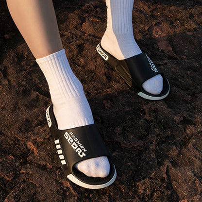 Home Slippers For Men Women Open Toe Trend Slides Light Beach Shoes For Couples 1