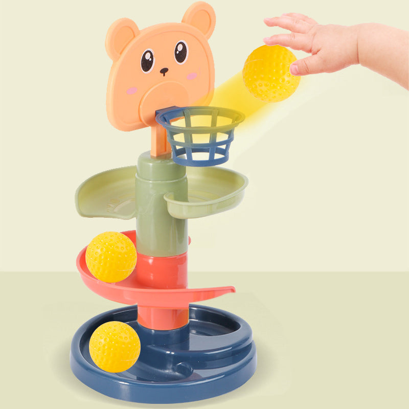 Baby Montessori Toys Track Rolling Ball Push Pop Sliding Ball Early Learning Sensory Games For Kids 1