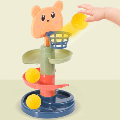 Baby Montessori Toys Track Rolling Ball Push Pop Sliding Ball Early Learning Sensory Games For Kids 1