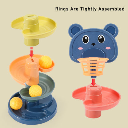 Baby Montessori Toys Track Rolling Ball Push Pop Sliding Ball Early Learning Sensory Games For Kids 2