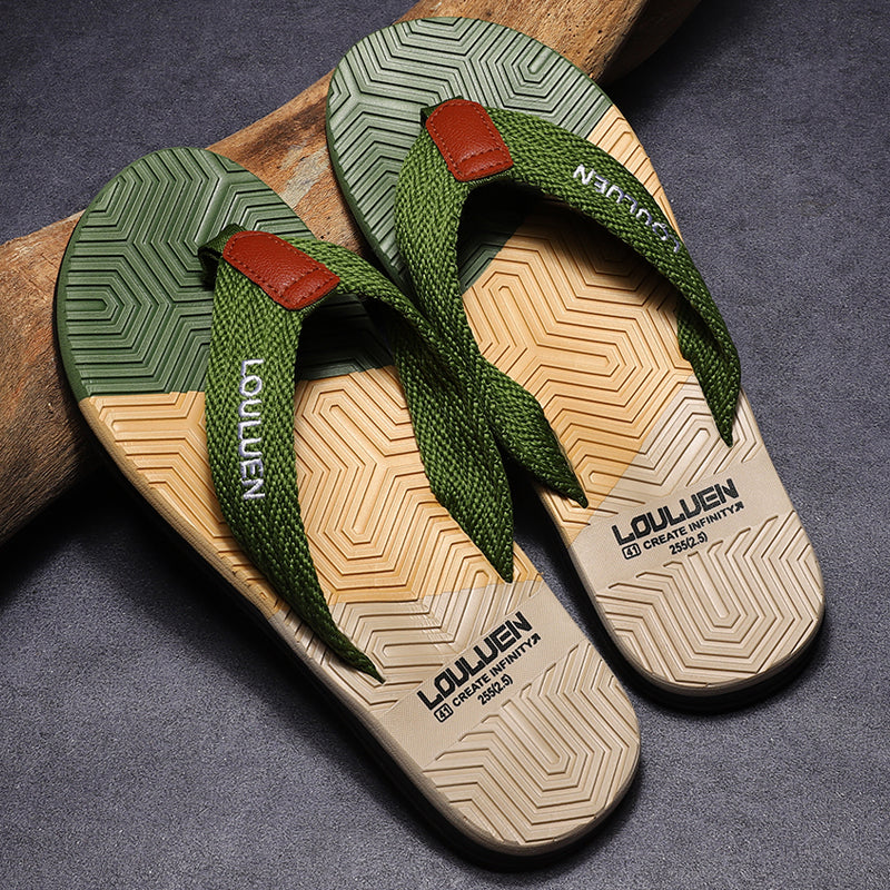 Men Flip Flops High Quality Casual Beach Slippers Summer Fashion Breathable Outdoor