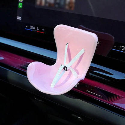 Cute Doll Car Seat Labubu Doll, Aromatherapy Decoration, Safety Seat Accessorie Gift for Car Interior
