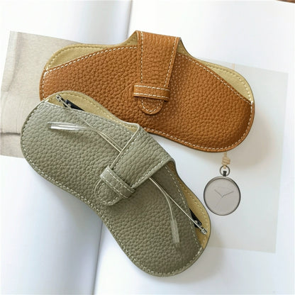 Women Fashion Leather Glasses Case Soft Sunglasses Bag Portable Eyewear Protector Pouch 1