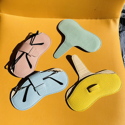 Women Fashion Leather Glasses Case Soft Sunglasses Bag Portable Eyewear Protector Pouch 2