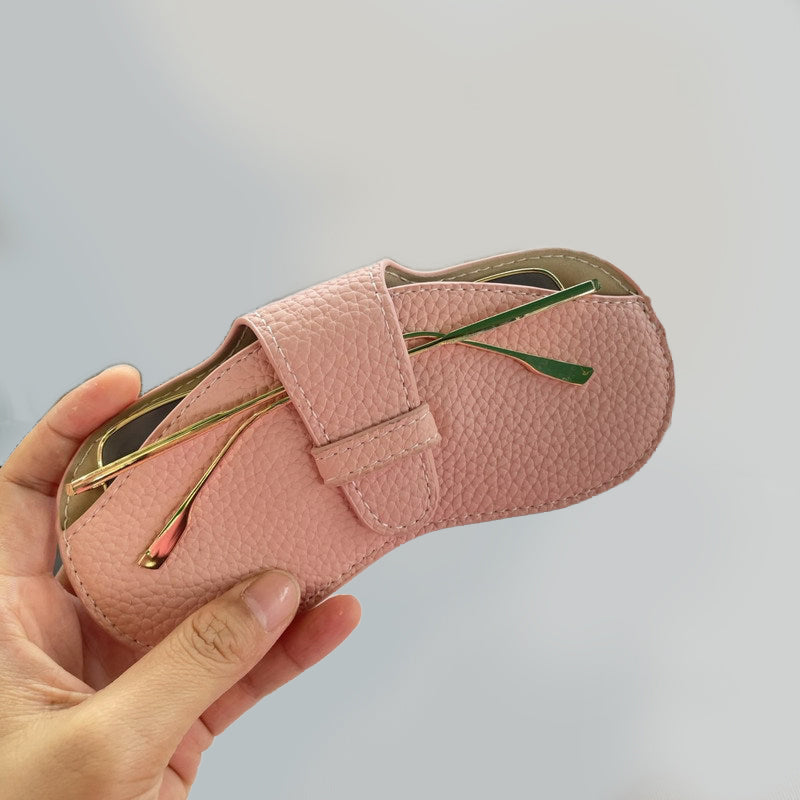 Women Fashion Leather Glasses Case Soft Sunglasses Bag Portable Eyewear Protector Pouch 4