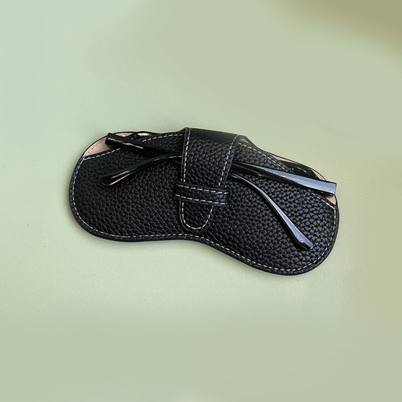 Women Fashion Leather Glasses Case Soft Sunglasses Bag Portable Eyewear Protector Pouch 7