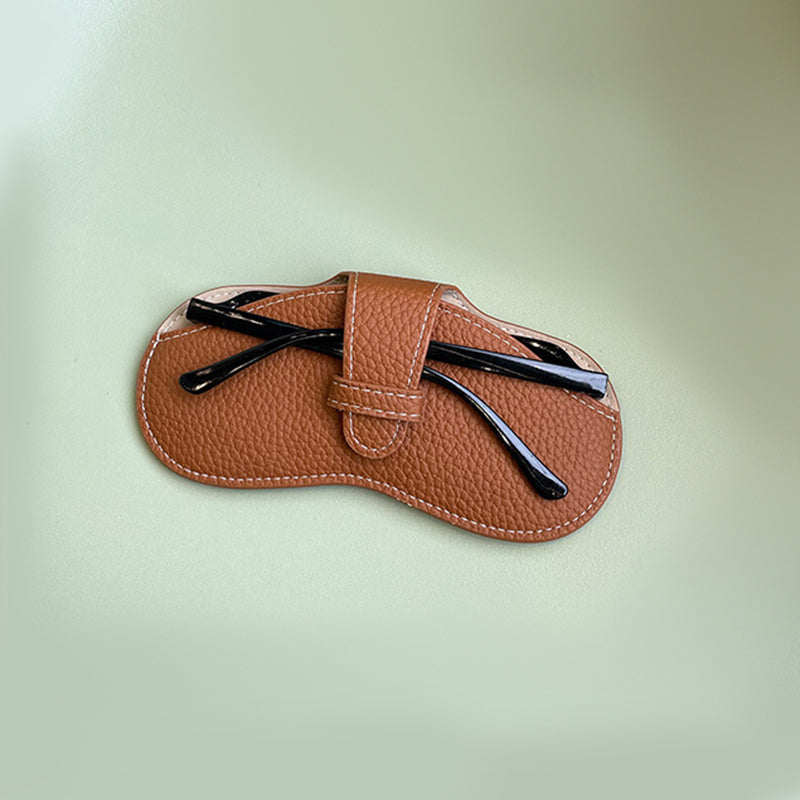 Women Fashion Leather Glasses Case Soft Sunglasses Bag Portable Eyewear Protector Pouch 8