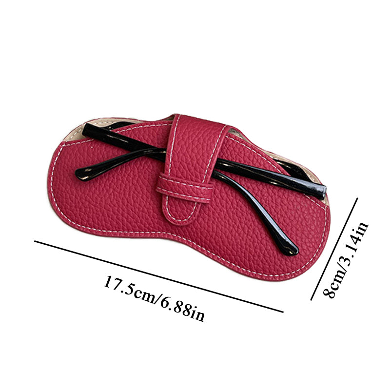 Women Fashion Leather Glasses Case Soft Sunglasses Bag Portable Eyewear Protector Pouch 5