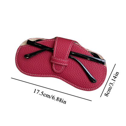 Women Fashion Leather Glasses Case Soft Sunglasses Bag Portable Eyewear Protector Pouch 5