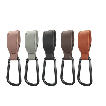 360 Degree Rotatable PU Leather Stroller Hook Pram Hook Organizer Baby Cart Accessories Stroller Cr 3