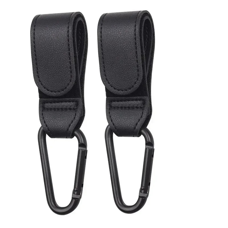 360 Degree Rotatable PU Leather Stroller Hook Pram Hook Organizer Baby Cart Accessories Stroller Cr 4