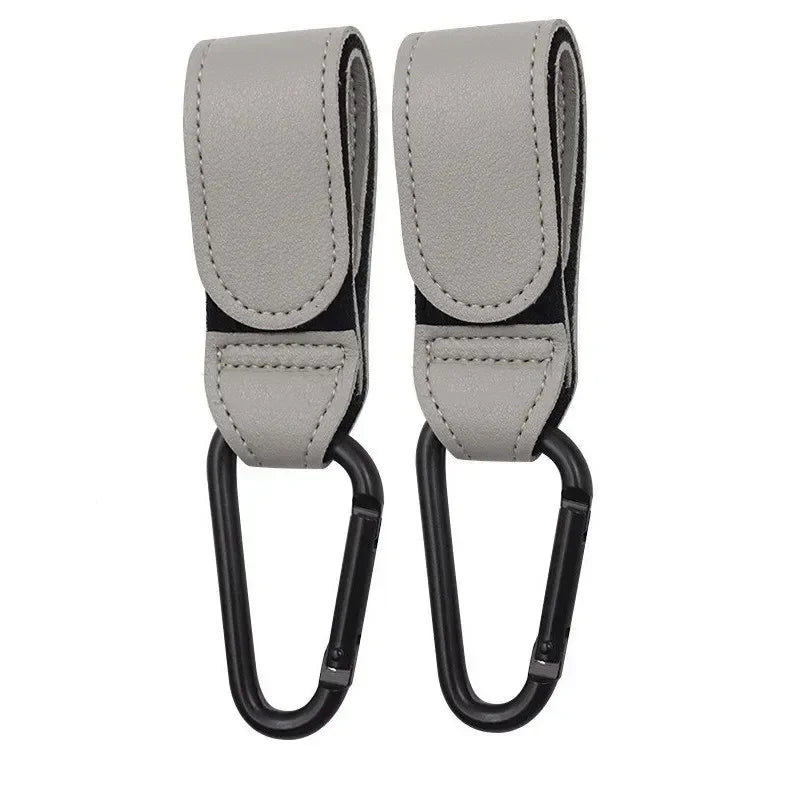 360 Degree Rotatable PU Leather Stroller Hook Pram Hook Organizer Baby Cart Accessories Stroller Cr 5