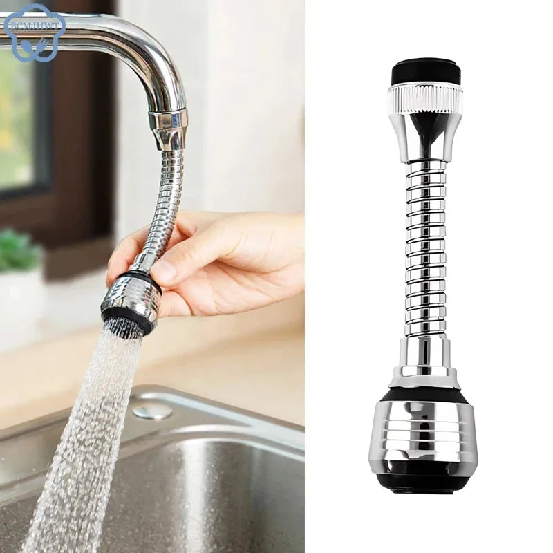 Water-saving Stainless Steel Faucet Sprinkler, Rotating Splash-proof Spray Extender, Kitchen Faucet Bubbler