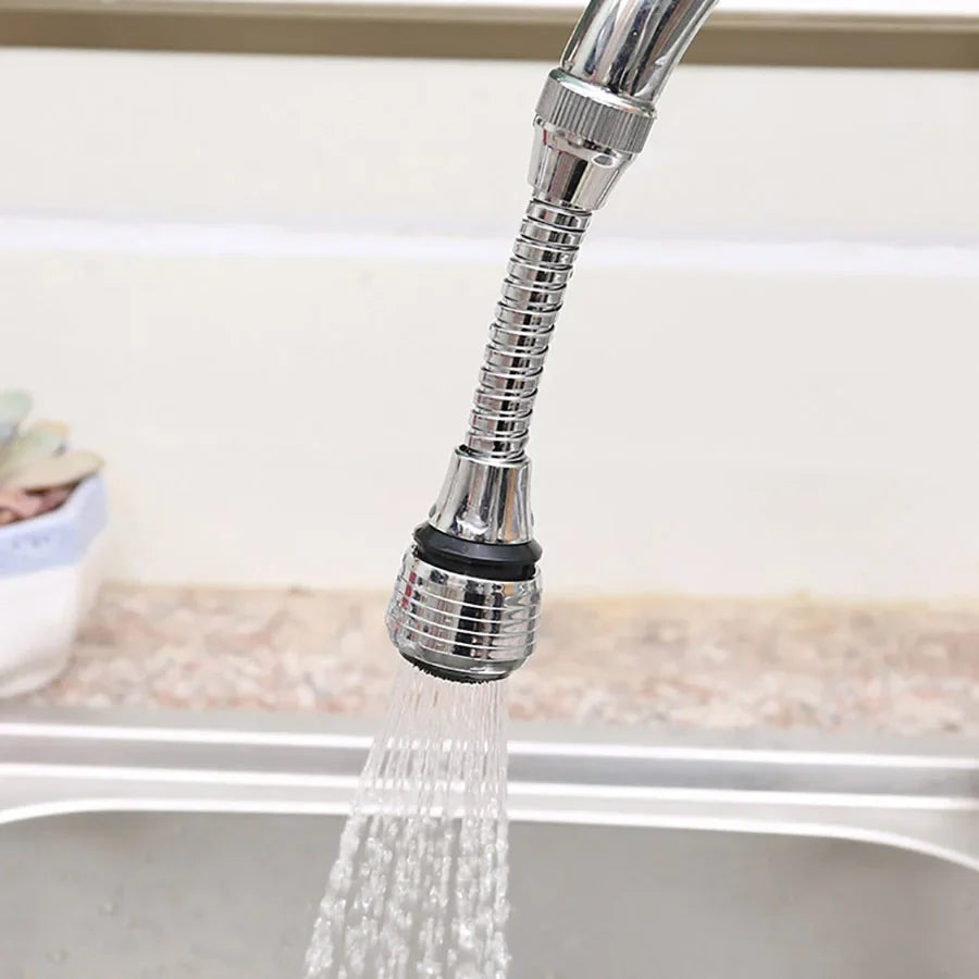 Watersaving Stainless Steel Faucet Sprinkler Rotating Splashproof Spray Extender Kitchen Faucet Bub 1