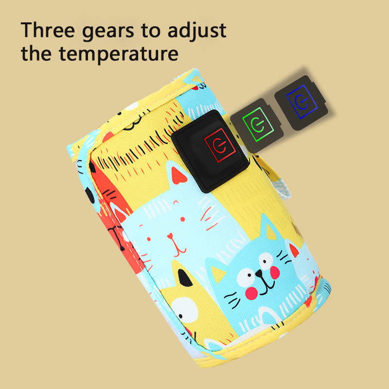 Portable Bottle Feeding Warmer USB Milk Water Warmer Travel Stroller Insulated Bag Nursing Bottle H 2