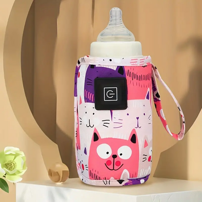 Portable Bottle Feeding Warmer, USB Milk Water Warmer, Travel Stroller Insulated Bag, Nursing Bottle Heater