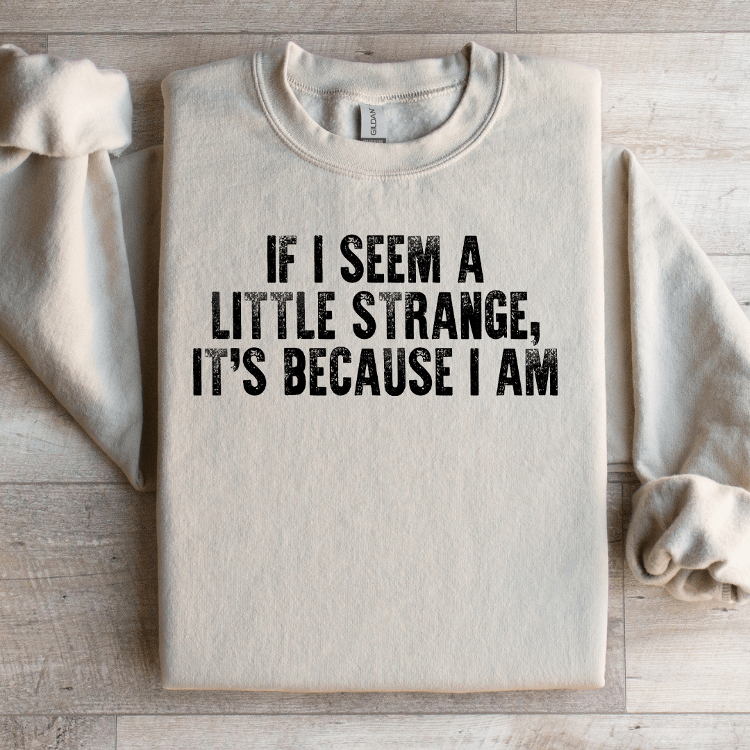If I Seem A Little Strange Sweatshirt 3