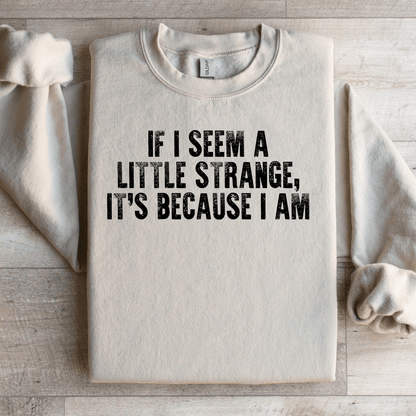 If I Seem A Little Strange Sweatshirt 3